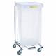 R&B Wire 692 Single Tall Medium Duty Medical Hamper with Lid - 35" High (Hamper Bag is Sold Separately)