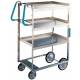 Lakeside Ergo-One Stainless Steel Utility Carts - 700 lbs Capacity - 3 Shelves