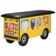 Clinton Model 7020 Fun Series Pediatric Treatment Table - Zoo Bus with Jungle Friends (Rear View)