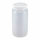 Globe Scientific 7022000 Diamond® RealSeal™ Wide Mouth, Round, LDPE Bottle with PP Cap - 2000 mL