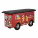 Clinton Model 7030 Fun Series Pediatric Treatment Table - Engine K-9 with Dalmatian Firefighters (Door Side View)