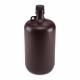 Globe Scientific 7054000AM Diamond® RealSeal™ Large Format Narrow Mouth, Amber PP Bottle with PP Cap - 4 Liter
