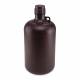 Globe Scientific 7058000AM Diamond® RealSeal™ Large Format Narrow Mouth, Amber PP Bottle with PP Cap - 8 Liter