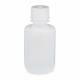 Globe Scientific 7070060 Diamond® RealSeal™ Narrow Mouth, Boston Round, LDPE Bottle with PP Cap - 60 mL
