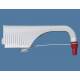 Discharge Tube with Standard Valve for BrandTech Dispensette S Bottletop Dispenser - Polypropylene (PP) Red Cap
