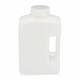 Globe Scientific 7102000 Diamond® RealSeal™ Wide Mouth, Rectangular, HDPE Bottle with PP Cap - 2000 mL