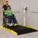 DETECTO 7150-AC ADA-Compliant Wheelchair Scale - Woman Entering Scale (Wheelchair is Not Included)