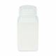 Globe Scientific 7160175 Diamond® RealSeal™ Bottle, Wide Mouth, Square, PP with PP Cap - 175 mL 