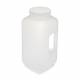Globe Scientific 7164000 Diamond® RealSeal™ Large Format Wide Mouth with Handle, Square, PP Bottle with PP Cap - 4 Liter