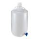 Globe Scientific 7220050 Diamond® RealSeal™ PP Round Carboy with Handles and Spigot, Autoclavable - 50 Liter
