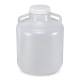 Globe Scientific 7260010 Diamond® RealSeal™ Wide Mouth, LDPE Round Carboy with Handles - 10 Liter