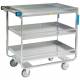 Lakeside Stainless Steel Guard Rail Utility Carts