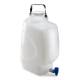 Globe Scientific 730020 Diamond® RealSeal™ PP Rectangular Carboy with Handle and Spigot - 20 Liter
