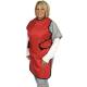 Shielding 740RL Regular Lead Plain Back Quick Drop Apron in Red Diamond Ripstop (Front)