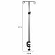 Mobile IV Pole with Clamp