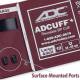 ADC 750W Diagnostix™ Wall Aneroid Sphyg with Adcuff+ - Surface-Mounted Ports