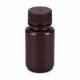 Globe Scientific 60mL Diamond® Essentials™ Bulk Wide Mouth, Round, Amber HDPE Bottles with PP Cap Model 7510060AMBKS