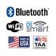 Bluetooth 5.0 and Wi-Fi are standard for wireless connectivity with EMR/EHR systems. It connects with DS smart® via Bluetooth.