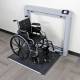 DETECTO Model 7550 - When you’re ready to weigh, simply lower the platform and the gas spring lifting mechanism will gently lower it into place. The 1.5" high, low platform enables easy patient access. Wheelchair is not included.