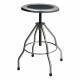 Blickman Model 7745SS Stainless Steel Stool Recessed Seat with Rubber Tips