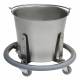 Blickman Model 7766SS Stainless Steel Lenox Kick Bucket with 13 Qt. Pail