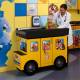 Clinton Fun Series Pediatric Scale Table - Zoo Bus with Jungle Friends