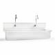 Double Station Windsor Scrub Sinks (One deep sink bowl, two undivided scrub sink stations)