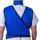 Shielding 790FXL-TH Flex Back Hook-and-Loop Closure Lead Apron, shown in True Royal Nylon, features an elastic, flexible back for increased comfort and support.