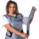 Shielding 790FXL-TH Ultra Lite Lead Apron Flex Back Hook and Loop Closure with Tethered Collar in Silver Nylon (Patch Pocket is an Optional Upgrade)