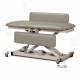 Clinton 80110-60 Open Base Power Changing Table with Siderail, 60" Length - Warm Gray Upholstery
