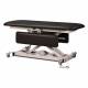 Clinton Open Base Power Changing Table with Siderail, 72" Length - Black Upholstery