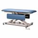 Clinton Open Base Power Changing Table with Siderail, 72" Length, Wedgewood Upholstery - Both Sides Down