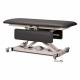 Clinton Open Base Power Changing Table with Siderail, 72" Length - Gunmetal Upholstery