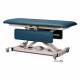 Clinton Open Base Power Changing Table with Siderail, 72" Length - Slate Blue Upholstery