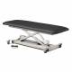 Clinton 8019987 Power XL Open Base Table, One Piece Top, with Casters -  Black Upholstery