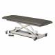 Clinton 8019987 Power XL Open Base Table, One Piece Top, with Casters - Gunmetal Upholstery