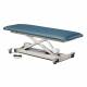 Clinton 8019987 Power XL Open Base Table, One Piece Top, with Casters - Slate Blue Upholstery