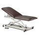 Clinton 8029987 Power XL Open Base Table, Adjustable Backrest, with Casters - Gunmetal Upholstery