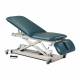 Clinton 8039987 Power XL Open Base Table, Adjustable Backrest and Drop Section, with Casters - Royal Blue Upholstery
