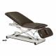 Clinton 80399 Power XL Open Base Table, Adjustable Backrest and Drop Section, without Casters - Gunmetal Upholstery