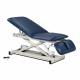 Clinton 80399 Power XL Open Base Table, Adjustable Backrest and Drop Section, without Casters - Royal Blue Upholstery