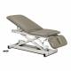 Clinton 80399 Power XL Open Base Table, Adjustable Backrest and Drop Section, without Casters - Warm Gray Upholstery