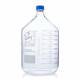 Globe Scientific 810010K Globe Glass™ Media Bottle with GL45 Screw Cap, 10000 mL