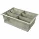 Harloff 81032-6 Eight Inches Tray for MedStor Max Cabinets - One Short and Two Long Dividers