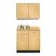 Clinton 823636 Wall and Base Cabinet Set, 36" Width - Maple Laminate (Supply Products are Not Included)
