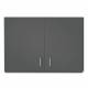 Clinton 8236 Classic Laminate Wall Cabinet with 2 Doors - 36" W x 24" H, Slate Gray