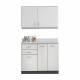 Clinton 824242 Wall and Base Cabinet Set, 42" Width - Gray Laminate (Supply Products are Not Included)