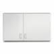 Clinton 8242 Classic Laminate Wall Cabinet with 2 Doors (Large Door on Right) - 42" W x 24" H, Gray