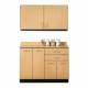 Clinton 824848 Wall and Base Cabinet Set, 48" Width - Maple Laminate (Supply Products are Not Included)