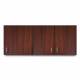 Clinton 8260 Wall Cabinet with 3 Doors - 60" W x 24" H, Dark Cherry
